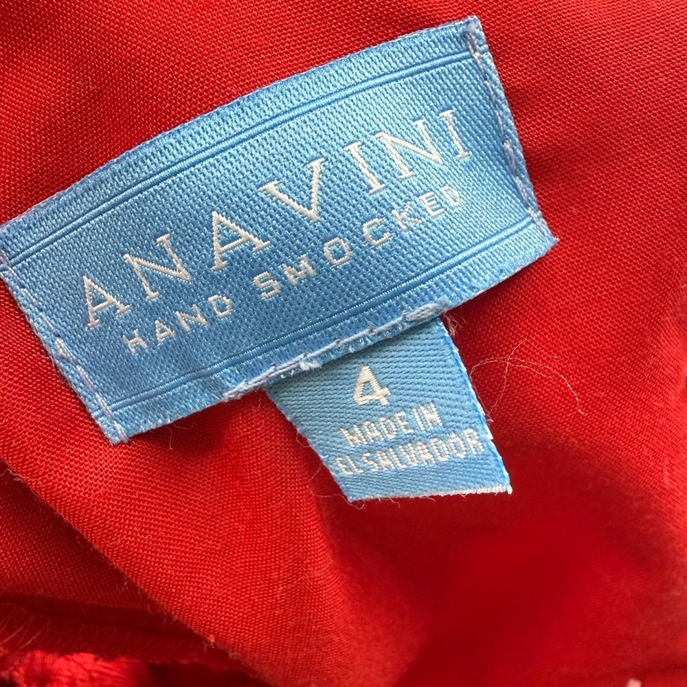 ANAVINI hand smocked dress with collar - Picture 8 of 10